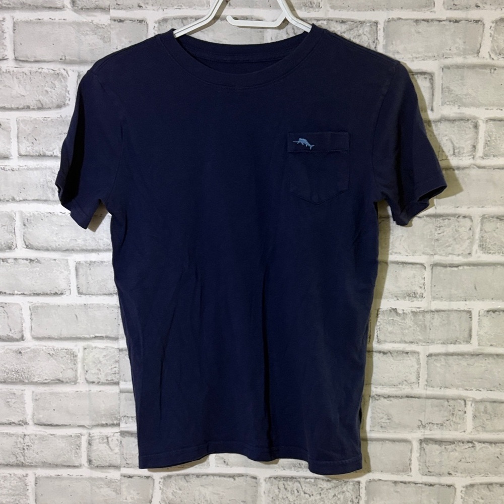 4/$20 Tommy Bahama Deep Blue Short Sleeve Tee boys size 10-12